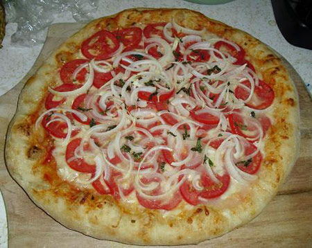آموزش پخت پیتزا پیاز