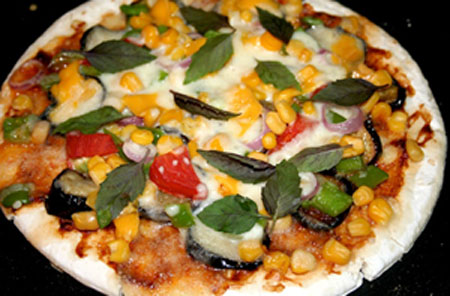 آموزش تهیه پیتزا سبزیجات در سبک ناتورالیسم